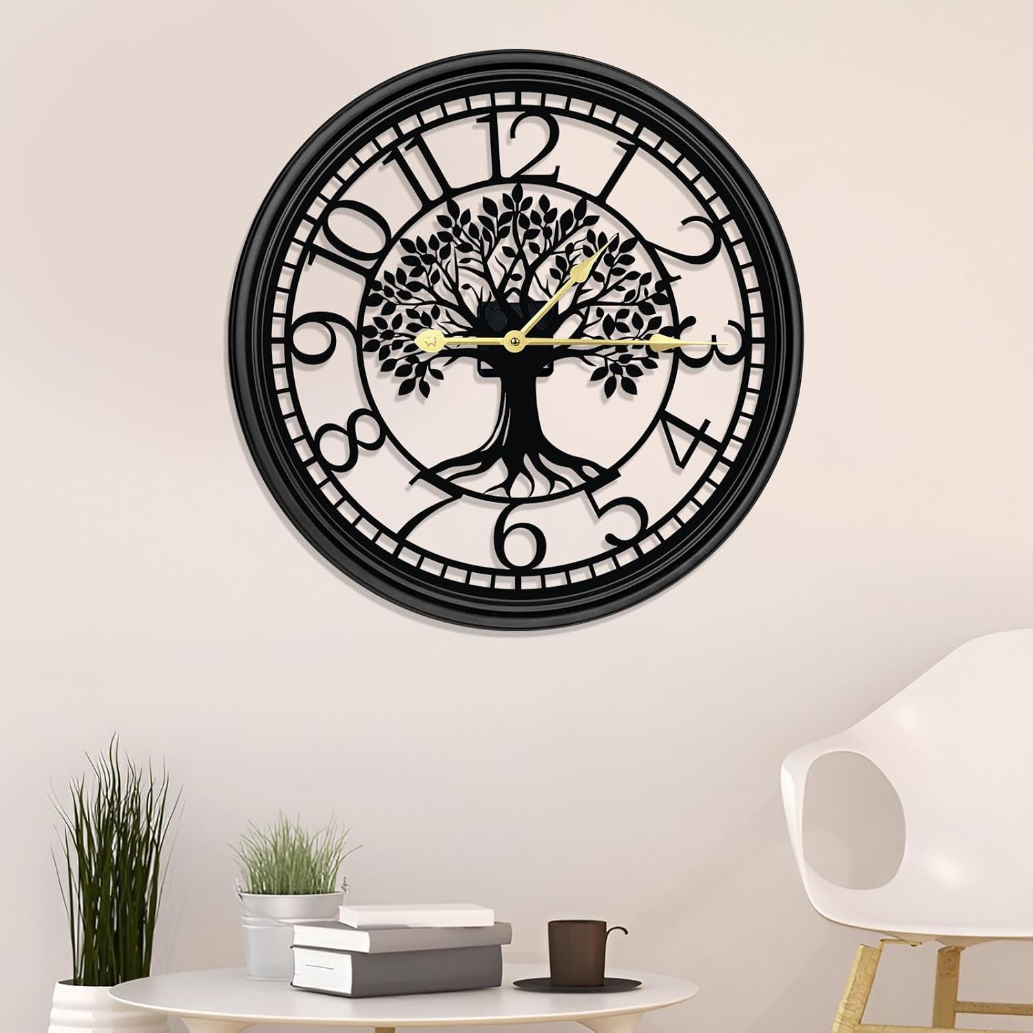 Big Wall Clock - Wall Clocks for Living Room Decor, Quiet and No Ticking Suitable for Wall Decor, Living Room Decoration, Kitchen Decoration